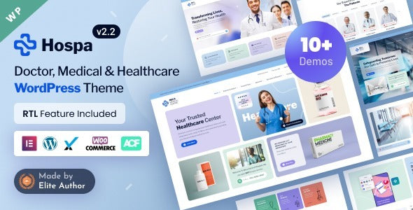 Hospa v2.2 - Doctors, Medical Clinic & Hospital WordPress Theme